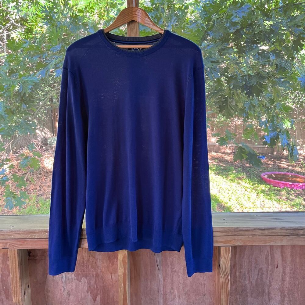 Joseph Abboud Men's Blue Crewneck Wool Blend Sweater Size XXL. NEW